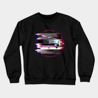 Pink Glitch TV test Crewneck Sweatshirt